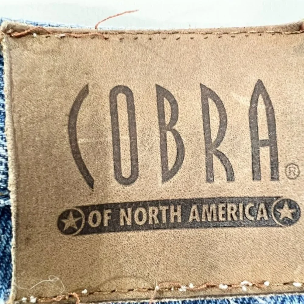 VINTAGE Cobra Jeans 100% cotton distressed jeans 38